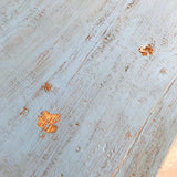 Skrivebord - 98 cm Skrivebord med skuffe blå close up bordplade