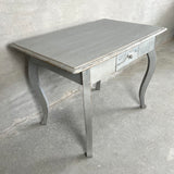 Skrivebord/køkkenbord - 104 cm Skrivebord med skuffe grå skråt fra venstre