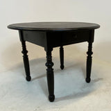 Rundt Bord - 100 cm Rundt sort bord med skuffe