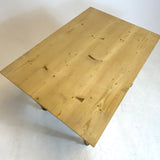 Bord - 98 cm Sofabord med skuffe afsyret bordplade oppe fra