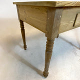 Bord - 98 cm Sofabord med skuffe afsyret close up venstre bordben