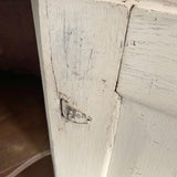 Barokskab hjørneskab Barok hjørneskab hvid close up hængsel