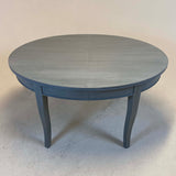 Ovalt spisebord grå langside