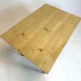 Sofabord med skuffe afsyret bordplade oppe fra