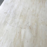 Spisebord med skuffe råhvid close up bordplade