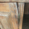 2-delt barok vitrineskab egetræ close up hængsel
